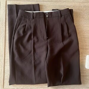 Aritzia Dark Brown Effortless Pants
